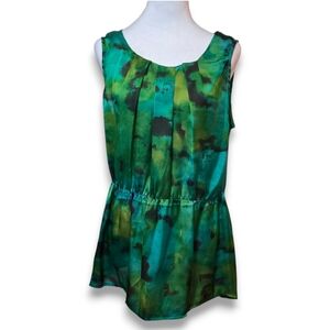 Notations Blue/Green Blouse